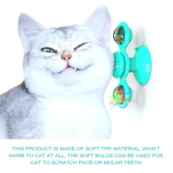 Windmill Catnip Toy Funny Kitten Toys Cat Toothbr - Picture 5 of 6